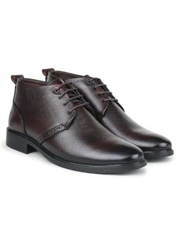 Zoom Shoes - Mens Lace-Ups Brogues Boots - Brown
