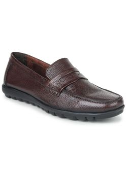 Zoom Shoes - Mens Slip On Loafers And Moccasins - Brown