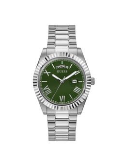 Guess - Men Green Round Dial Analogue Watch- GW0265G10