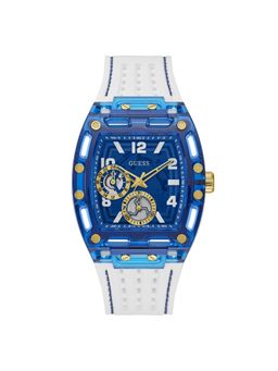 Guess - Men Blue Rectangular Dial Analogue Watch- GW0499G6