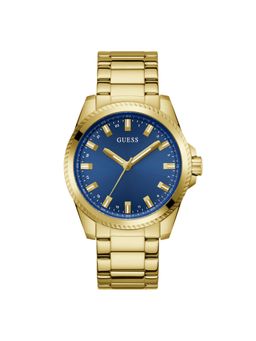 Guess - Men Blue Round Dial Analogue Watch- GW0718G2