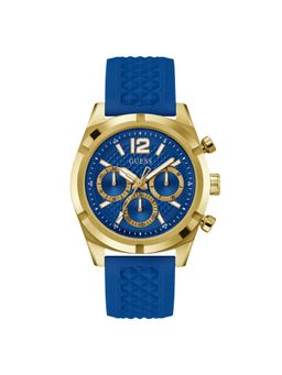 Guess - Men Blue Round Dial Analogue Watch- GW0729G1