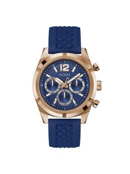 Guess - Men Blue Round Dial Analogue Watch- GW0729G3