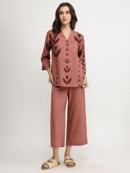 Pink Fort - Cotton Floral Co-Ord Set