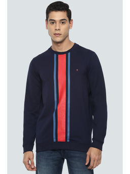 Louis Philippe - Navy Blue Sweatshirt