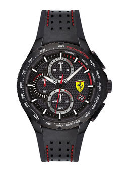 Scuderia Ferrari - Black Leather Watch