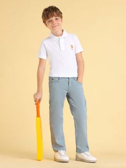 U.S. Polo Assn. Denim Co. - Boys Relaxed Fit Mid Rise Blue Jeans
