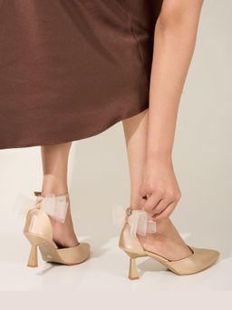 DA NAPPA - Gold Daphine Stiletto Heel Pumps