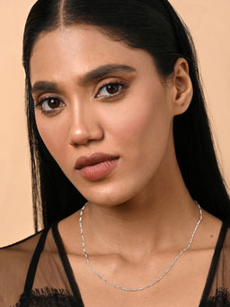 CLARA - Women 925 Sterling Silver Figaro Chain Necklace