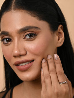 CLARA - Women 925 Silver Plated Adjustable Eve Infinity Love Ring