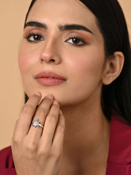 CLARA - Women 925 Silver Plated Adjustable Good Luck Tortoise Ring