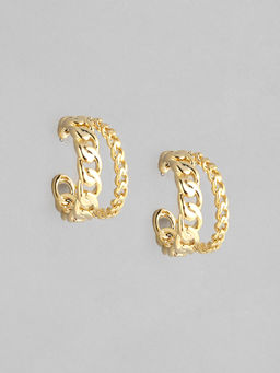 Twenty Dresses by Nykaa Fashion - The Chain Series Hoops