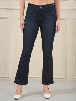 CRIMSOUNE CLUB - Women's Blue Bootcut Jeans