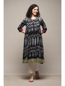 Biba - Women Cotton Black Kurta
