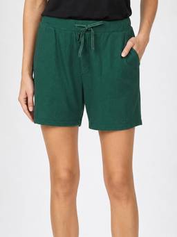 max - Green Textured Pure Cotton Regular Shorts