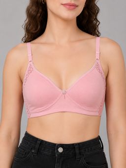 Mod & Shy - Peach Solid Cotton/Elastane Regular Bra