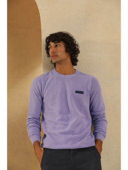 PRIMAL GRAY - Lavender Cotton Knit Sweater Classic Sweater