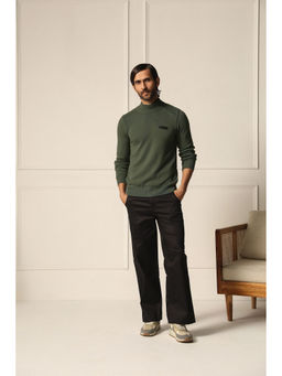 PRIMAL GRAY - Sage Green Cotton Knit Sweater