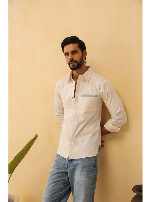 PRIMAL GRAY White Organic Cotton Funky Shirt