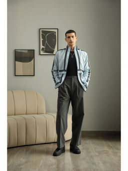 PRIMAL GRAY - Blue Recycled Polyester Layered Puffer Jacket