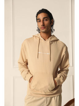 PRIMAL GRAY - Beige Organic Cotton Oversize Hoodie