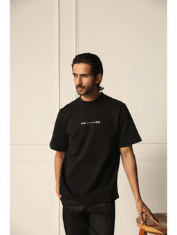 PRIMAL GRAY - Black Organic Cotton Extra Long T-Shirt