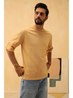 PRIMAL GRAY - Beige Organic Cotton Extra Long T-Shirt