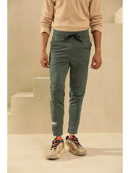 PRIMAL GRAY - Sage Green Polyester Classic Joggers Pants