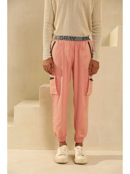 PRIMAL GRAY - Pink Polyester Cargo Pants
