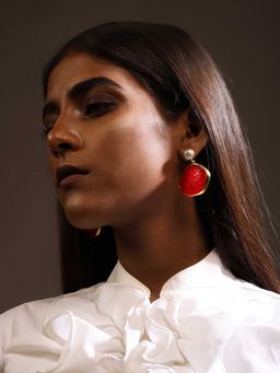 Gossip - Engraved Fashion Floral Earrings