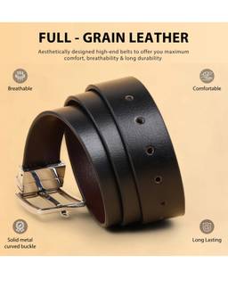 HAYES LONDON - Men's Genuine Leather Reversible Belt
