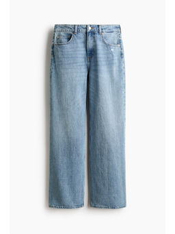 H&M - Women Blue Wide High Waist Jeans