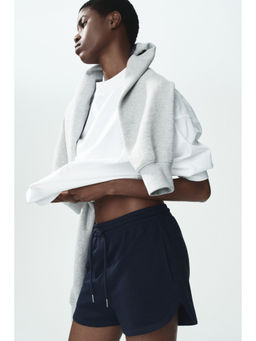 H&M - Women Blue Sweatshirt Shorts