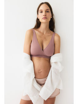 H&M - Women Beige MAMA 2-Pack Seamless Nursing Bras