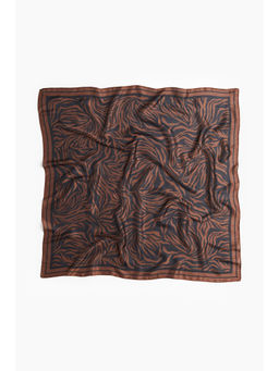 H&M - Brown Patterned Scarf