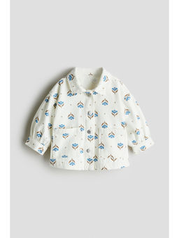 H&M - Girls White Cotton Denim Jacket
