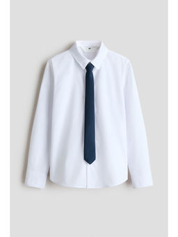 H&M - Boys White 2-Piece Shirt And Tie Set