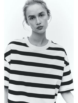 H&M - Women Beige Oversized T-Shirt