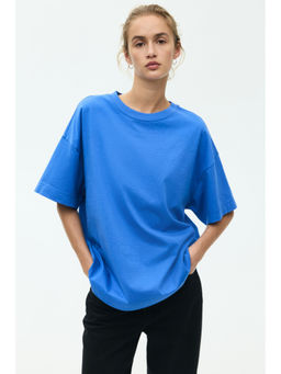H&M - Women Blue Oversized T-Shirt