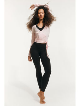 H&M - Women Black Yoga Leggings With Softmove Lycraa