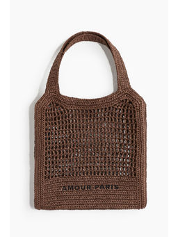 H&M - Women Brown Straw Tote Bag