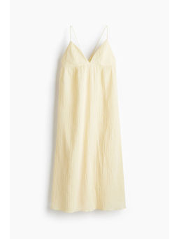 H&M - Women Yellow Tie-Detail Maxi Dress