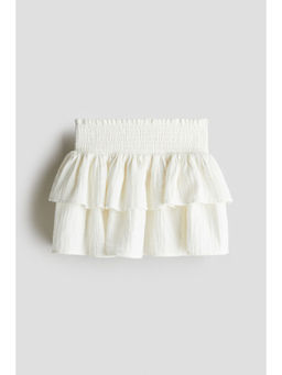 H&M - Girls White Tie Muslin Skirt