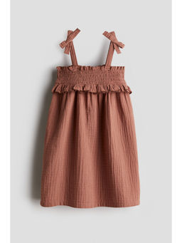 H&M - Girls Orange Cotton Muslin Dress