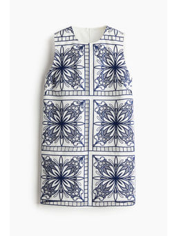 H&M - Women White Broderie Anglaise Shift Dress
