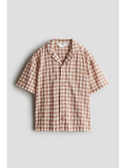 H&M - Boys Pink Cotton-Blend Resort Shirt