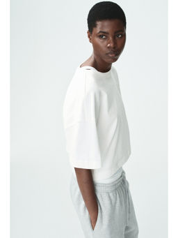 H&M - Women White Boxy T-Shirt