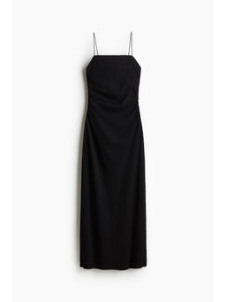 H&M - Women Black Textu Strappy Dress