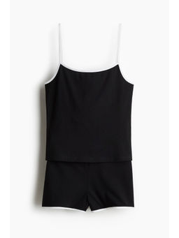 H&M - Women Black 2-Piece Cotton Jersey