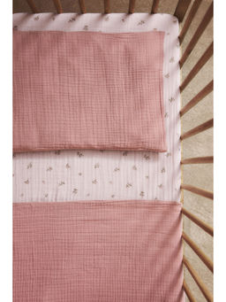 H&M - Multi-Color Muslin Cot Fitted Sheet